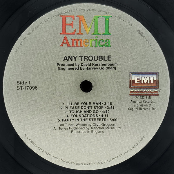 Any Trouble : Any Trouble (LP, Album, Jac)