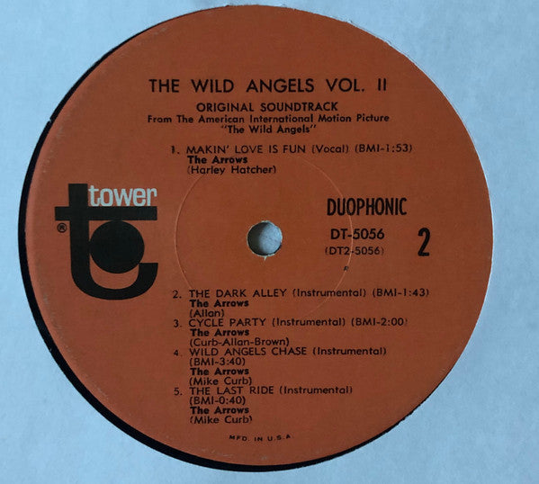 Mike Curb Featuring Davie Allan & The Arrows : The Wild Angels, Volume II (Original Soundtrack) (LP, Album, Los)