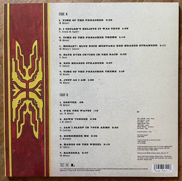 Willie Nelson : Red Headed Stranger Live From Austin City Limits (LP, Album, RSD, Ltd)