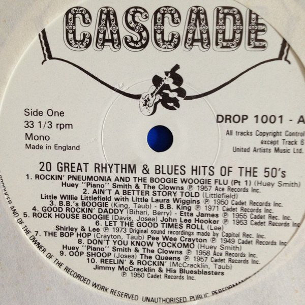 Various : 20 Great R&B Hits Of The 50's (LP, Comp)