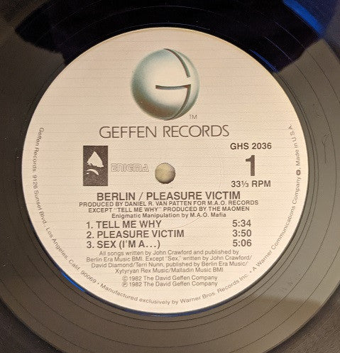 Berlin : Pleasure Victim (LP, Album, RE)