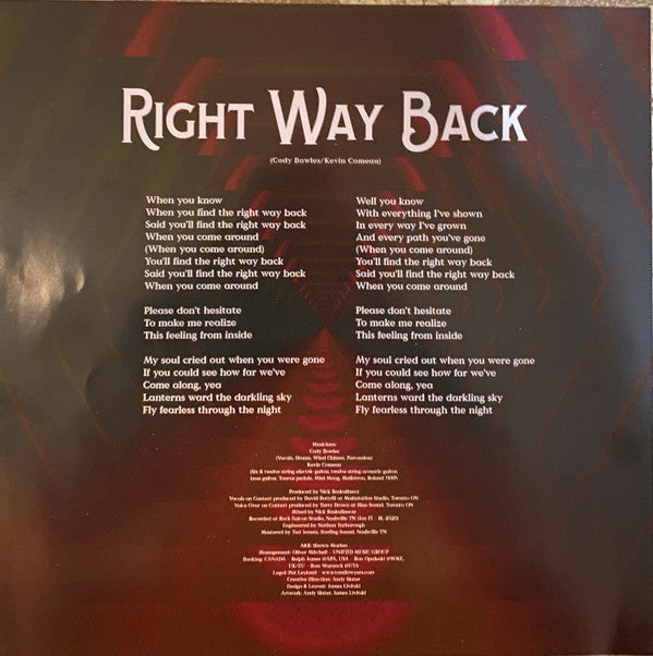 Crown Lands : Context : Fearless Pt. 1 / Right Way Back (10", Single, Ltd, Lav)