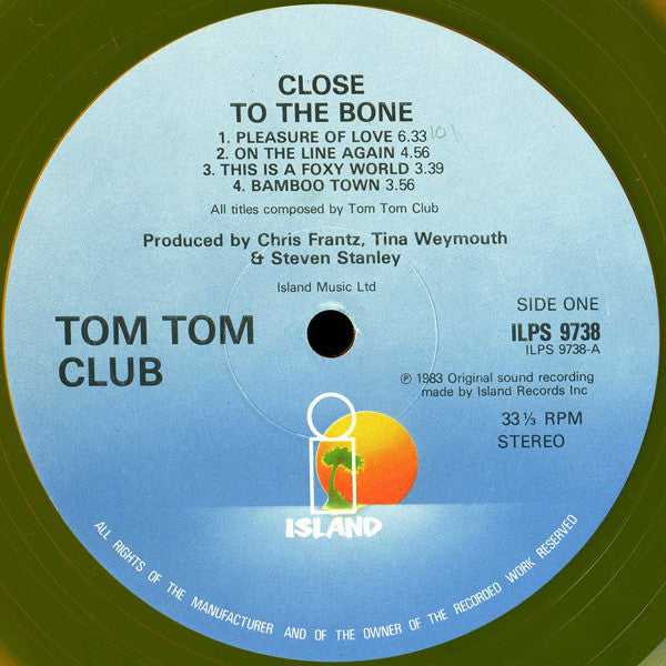 Tom Tom Club : Close To The Bone (LP, Album, Ltd, Ora)