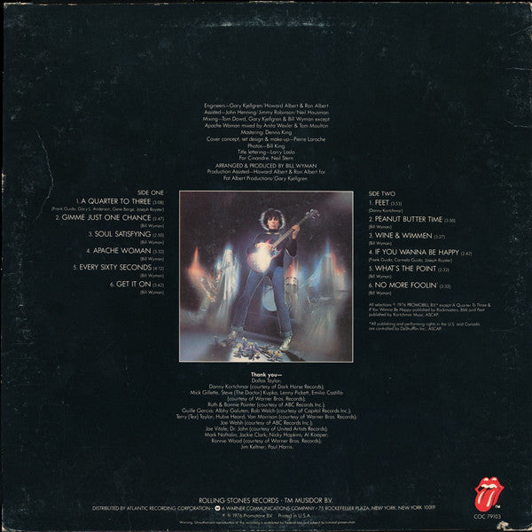 Bill Wyman : Stone Alone (LP, Album, MO )