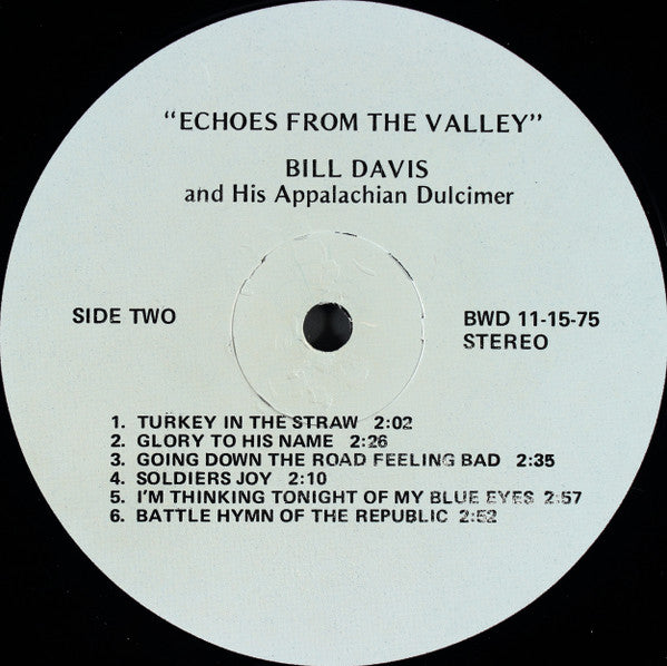 Bill Davis (8) : Echoes From The Valley (LP, Album)
