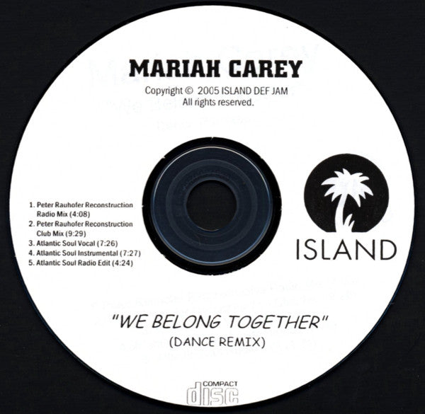 Mariah Carey : We Belong Together (Dance Remix) (CDr, Promo)
