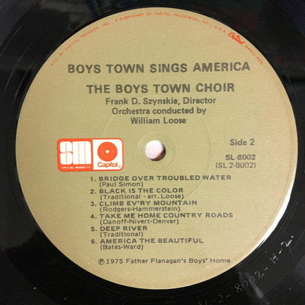 The Boys Town Choir : Boys Town Sings America (LP)