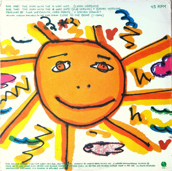 The Tom Tom Club* : The Man With The 4-Way Hips (12", Single, All)