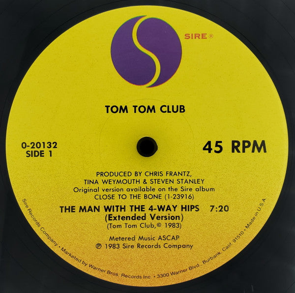 The Tom Tom Club* : The Man With The 4-Way Hips (12", Single, All)