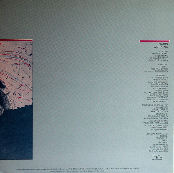 Paris Working : The Paris Working (12", EP)