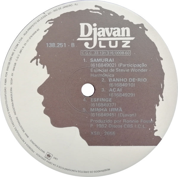 Djavan : Luz (LP, Album)