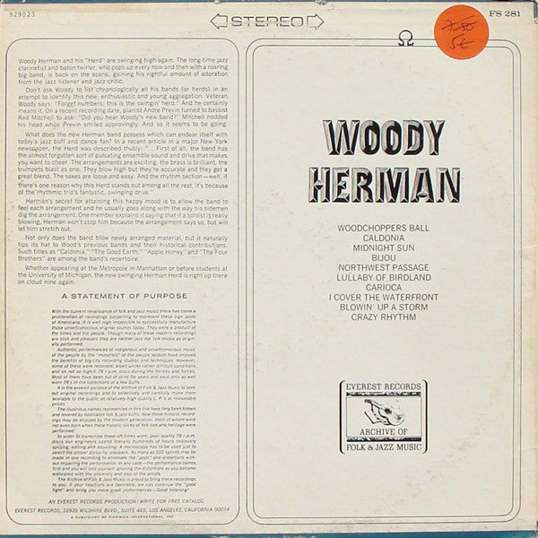 Woody Herman : Woody Herman (LP)
