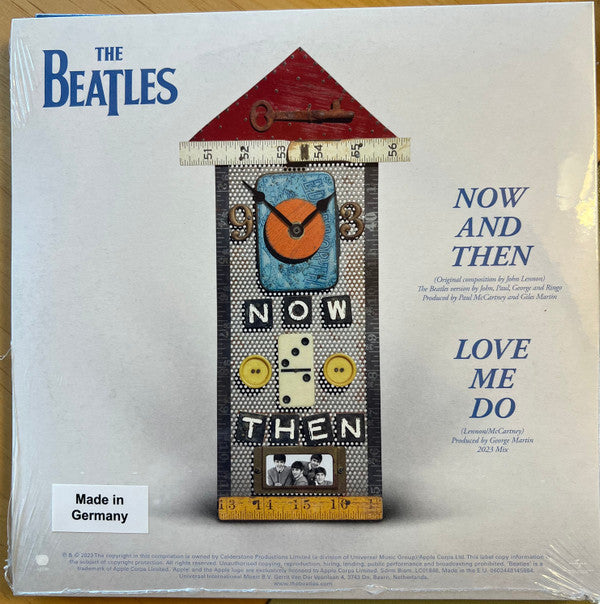The Beatles : Now And Then / Love Me Do (7", Single, Blu)