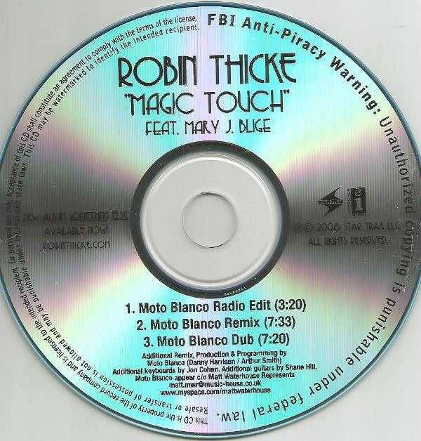 Robin Thicke Feat. Mary J. Blige : Magic Touch (CDr, Single, Promo)