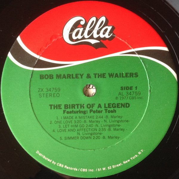 Bob Marley & The Wailers Featuring Peter Tosh : The Birth Of A Legend (LP, Comp, RP, Pit)