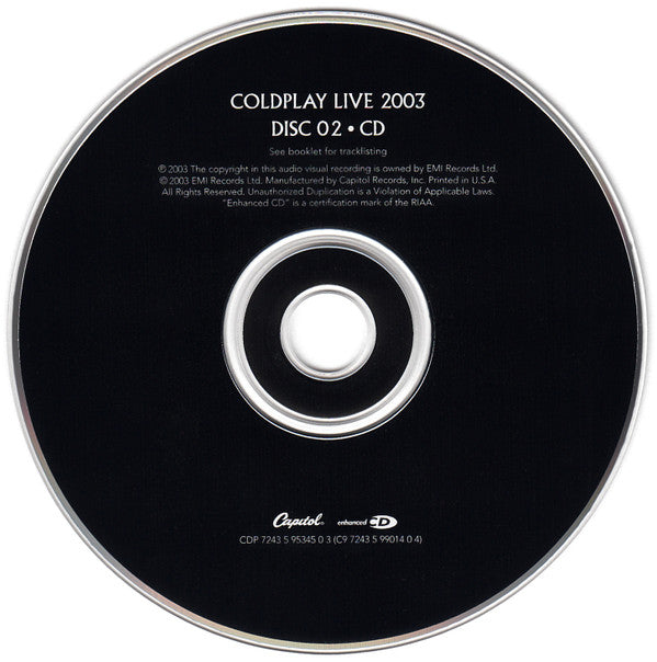 Coldplay : Live 2003 (DVD-V, Multichannel, NTSC + CD, Album, Enh)