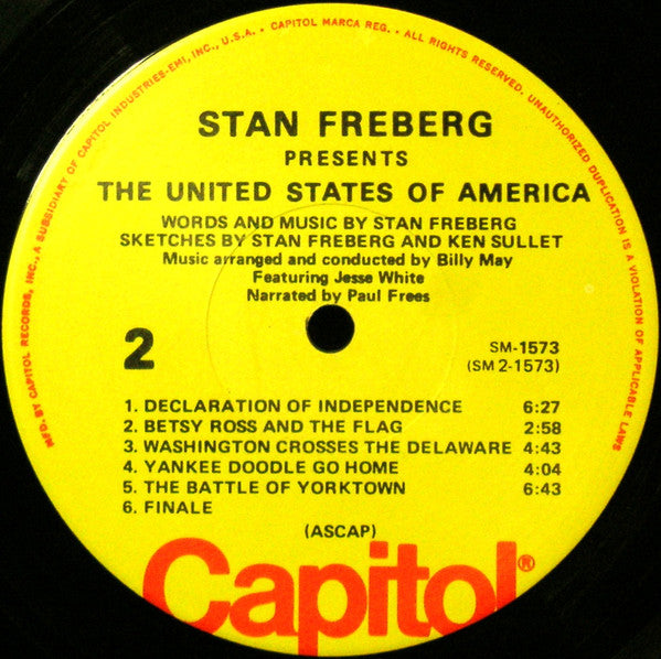 Stan Freberg : Presents The United States Of America, Vol. 1: The Early Years (LP)