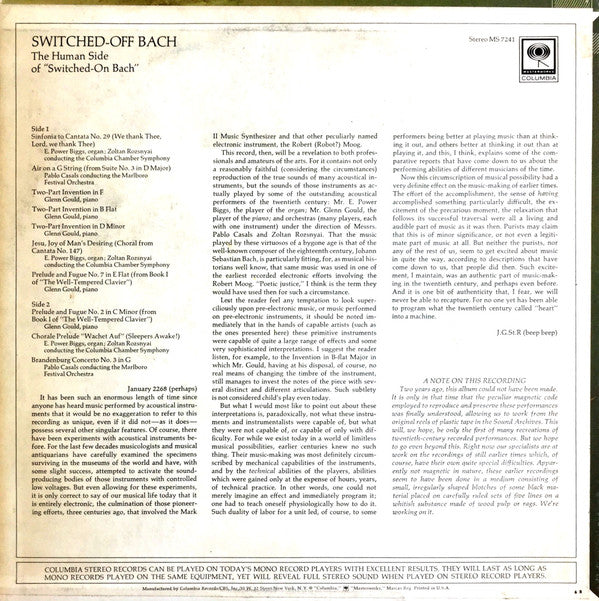Various : Switched Off Bach (LP, Comp)