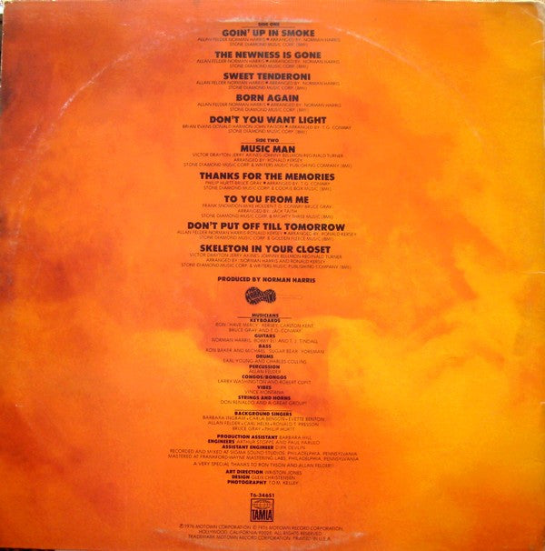 Eddie Kendricks : Goin' Up In Smoke (LP, Album)