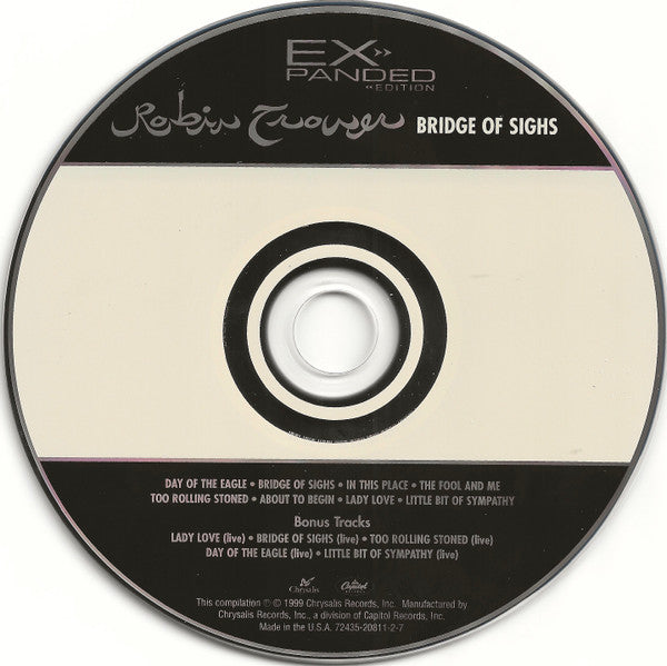 Robin Trower : Bridge Of Sighs (CD, Album, Club, RE, RM, Exp)