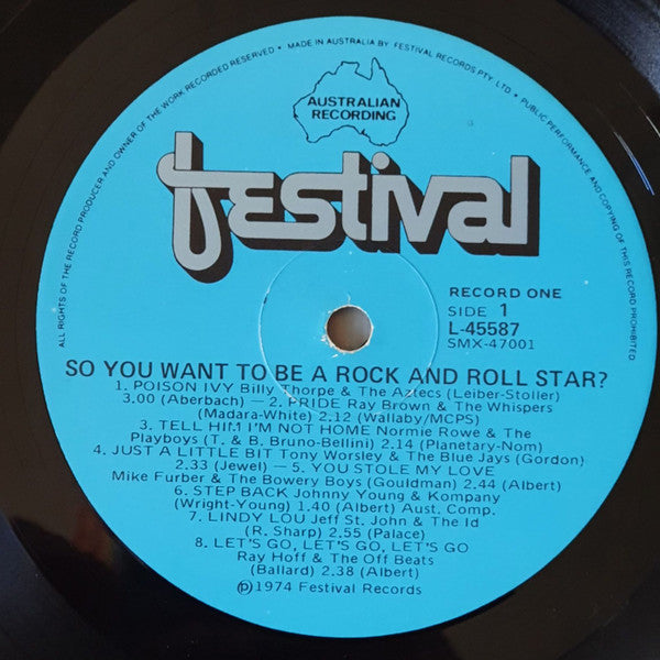 Various : So You You Wanna Be A Rock 'N' Roll Star (The "Scream Years" Of Australian Rock 1964-1966) (2xLP, Comp)