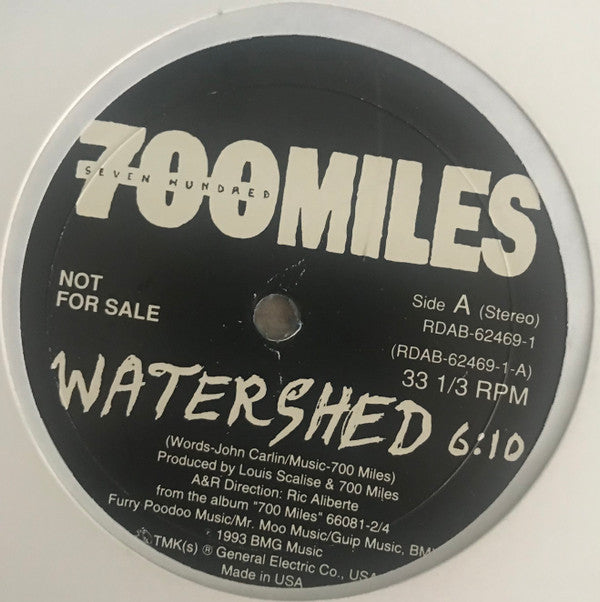 700 Miles : Watershed (10", Promo, Blu)