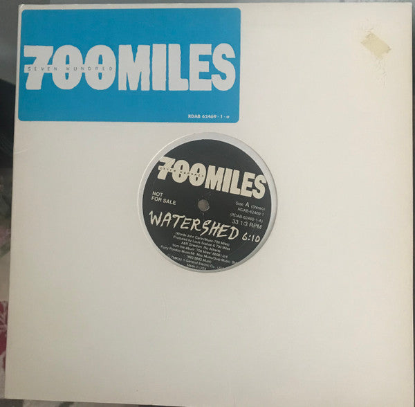 700 Miles : Watershed (10", Promo, Blu)