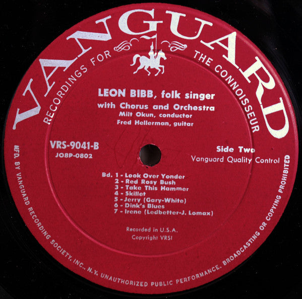 Leon Bibb : Sings Folk Songs (LP, Album, Roc)