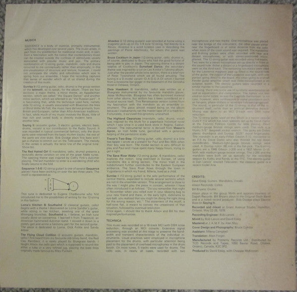 David Essig : Sequence (LP, Album)