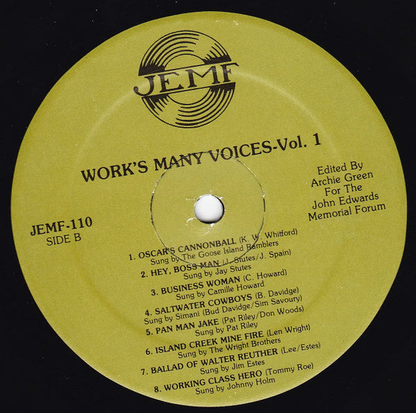 Various : Work's Many Voices - Volume I (LP, Comp)