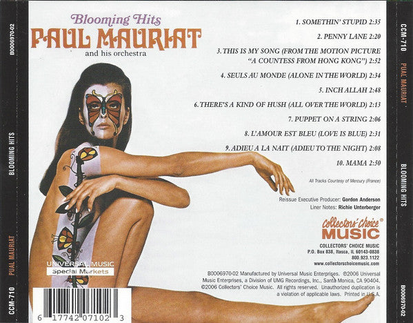 Paul Mauriat And His Orchestra : Blooming Hits (CD, Album, RE)