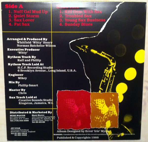 Dean Fraser : Dance Hall Sax (LP, Album)