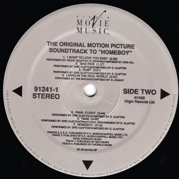 Various : Homeboy - The Original Motion Picture Soundtrack (LP, Album, All)