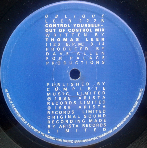 Thomas Leer : Heartbeat (12" Remix Version) (12")