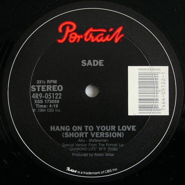 Sade : Hang On To Your Love (12" Version) (12")