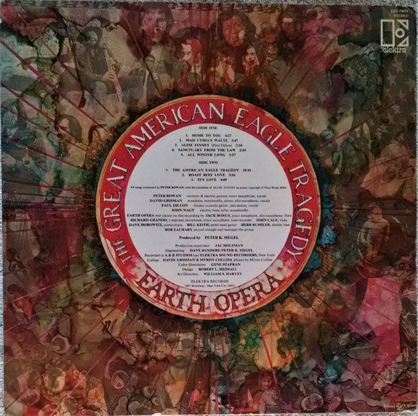 Earth Opera : The Great American Eagle Tragedy (LP, Album, Promo)