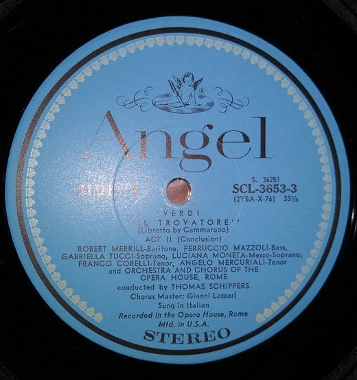 Giuseppe Verdi, Franco Corelli, Gabriella Tucci, Giulietta Simionato, Robert Merrill, Coro Del Teatro Dell'Opera Di Roma And Orchestra Del Teatro Dell'Opera Di Roma, Thomas Schippers : Il Trovatore (3xLP, Album + Box)