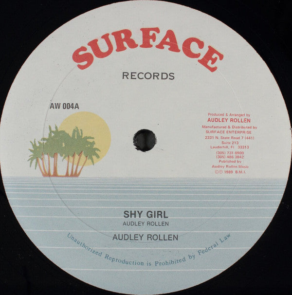 Audley Rollen* : Shy Girl (12", Single)