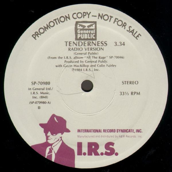 General Public : Tenderness (12", Single, Promo)