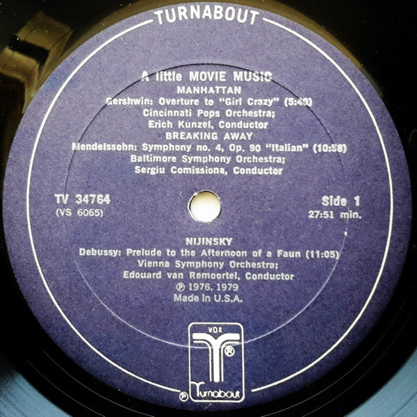 Various : A Little Movie Music - Classical Theme From Hollywood Movies (LP, Comp)