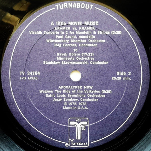 Various : A Little Movie Music - Classical Theme From Hollywood Movies (LP, Comp)