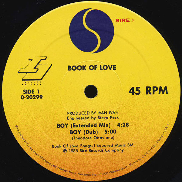Book Of Love : Boy (12", Maxi, All)