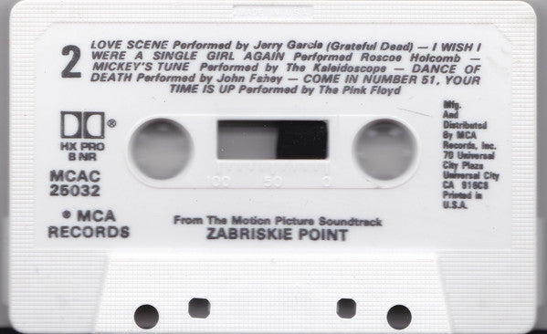 Various : Zabriskie Point (Music From The Motion Picture Soundtrack) (Cass, Comp, RE, Dol)
