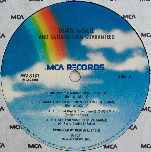 Denise LaSalle And Satisfaction (4) : Guaranteed (LP, Album, ◈-P)