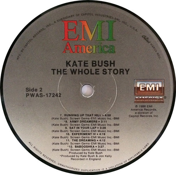Kate Bush : The Whole Story (LP, Comp, Spe)