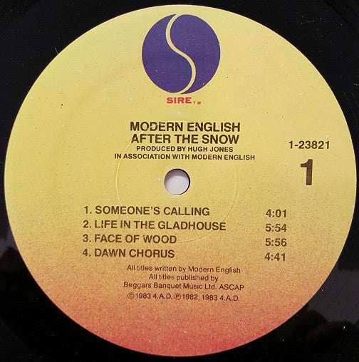 Modern English : After The Snow (LP, Album, Spe)
