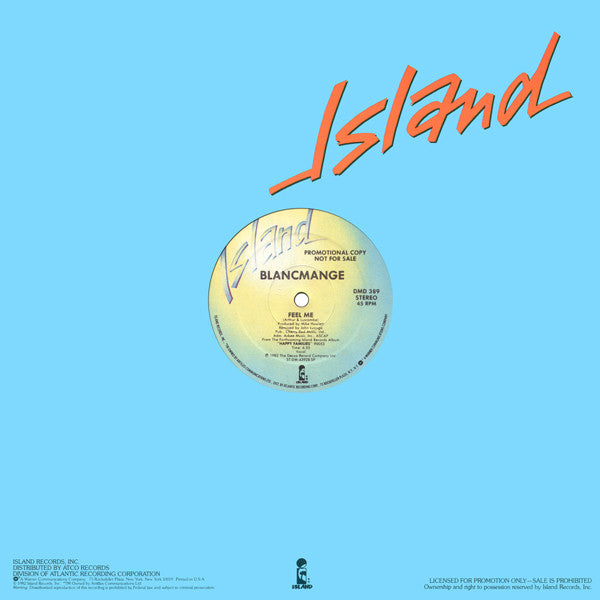 Blancmange : Living On The Ceiling / Feel Me (12", Single, Promo)