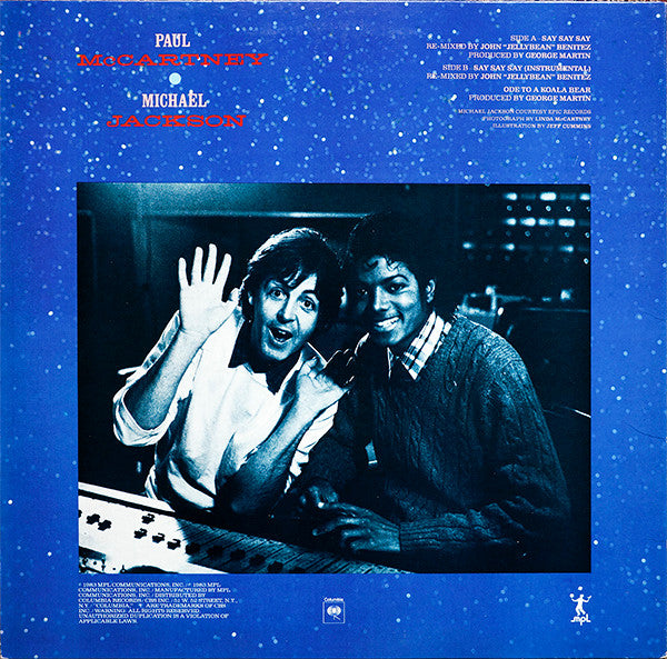 Paul McCartney And Michael Jackson : Say Say Say (12", Pit)