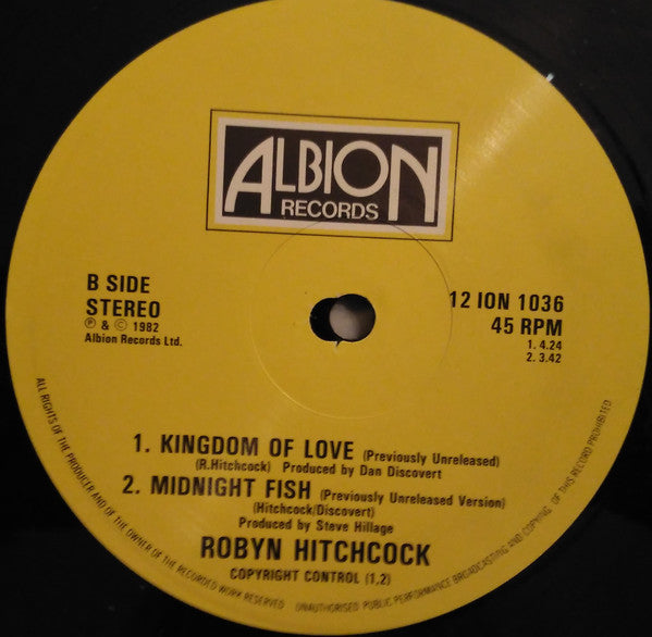 Robyn Hitchcock : Nightride To Trinidad (12")