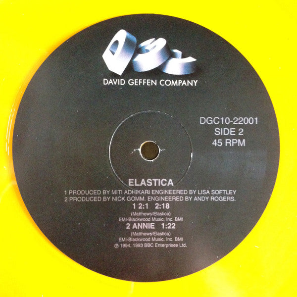 Elastica (2) : Stutter (10", Single, Ltd, Gol)